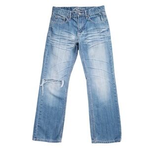 Request Jeans Boy's Blue Light Wash Distressed Straight Leg Jeans Size 12‎